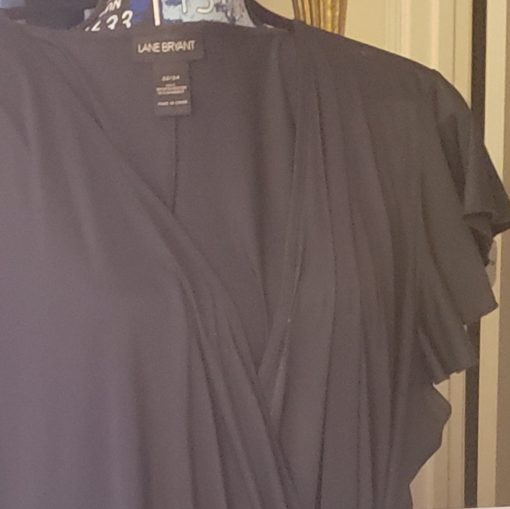 Black maxie crossover dress